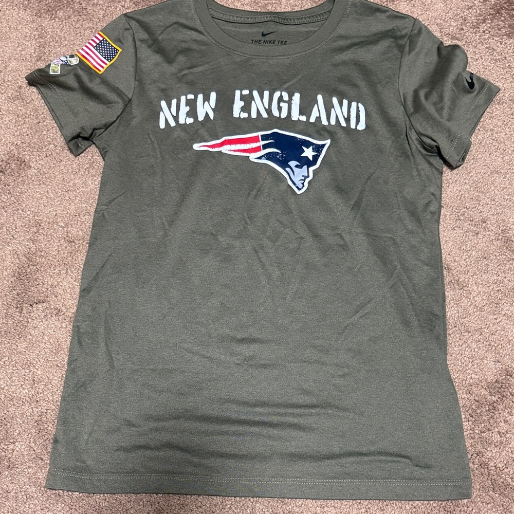 Nike Olive New England Patriots Tee